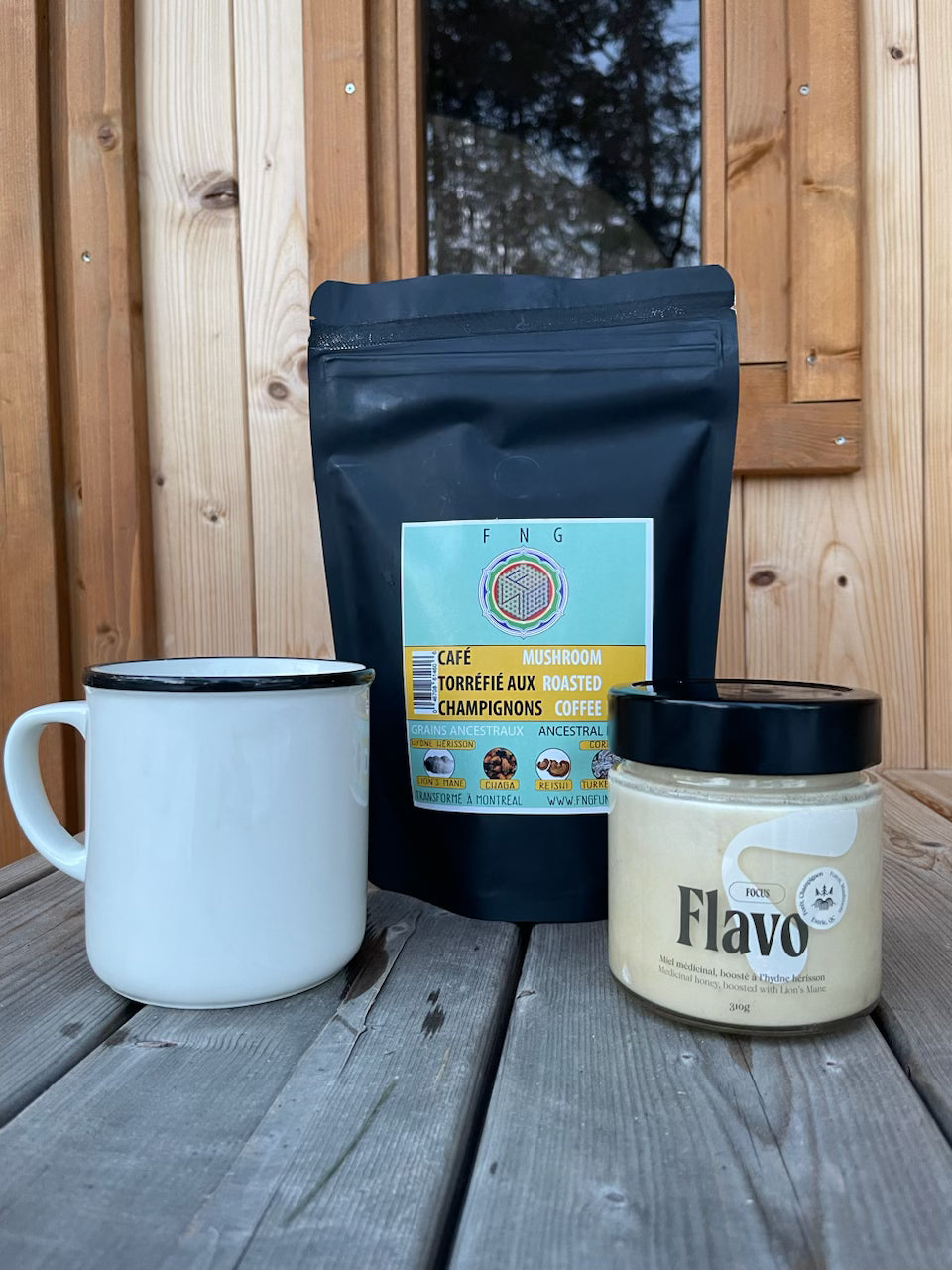 Duo Focus ! Café FNG + Miel boosté à l'hydne hérisson !