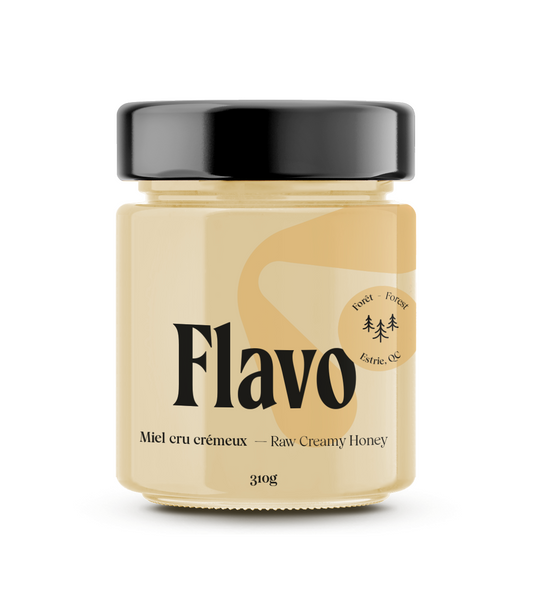 Pot de miel cru crémeux - Forêt