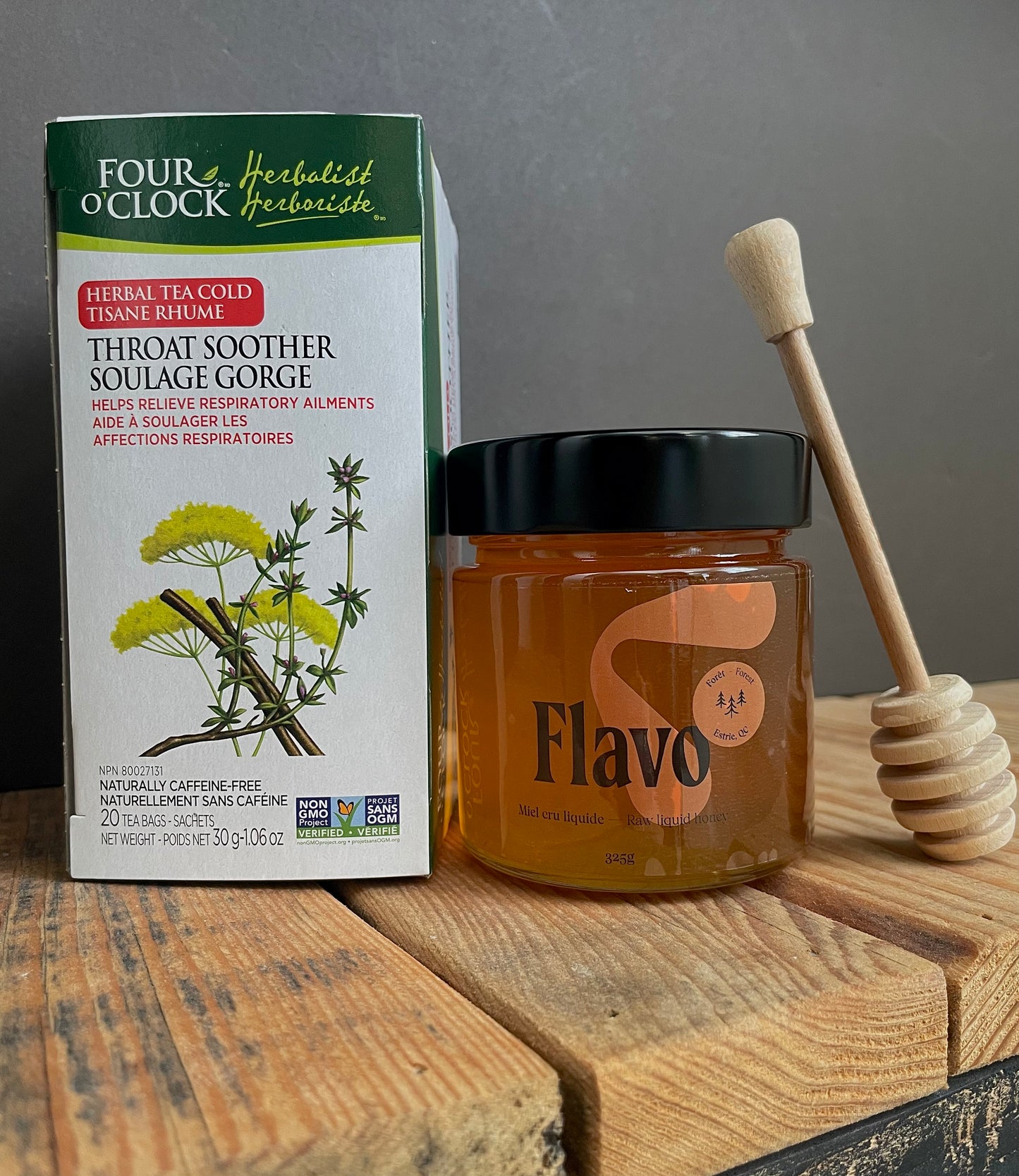 Duo tisane & miel - Mal de gorge