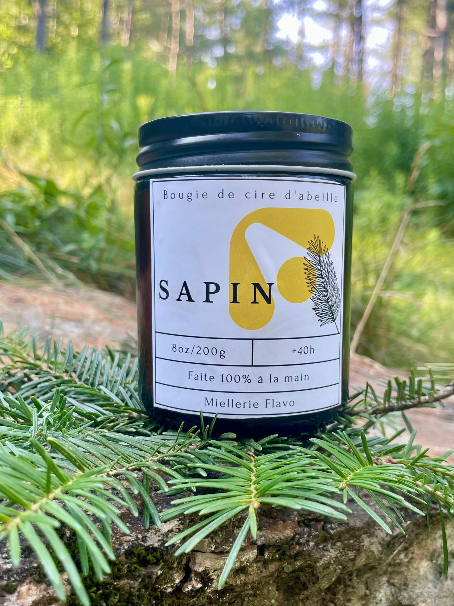 Candle - eco-responsible beeswax