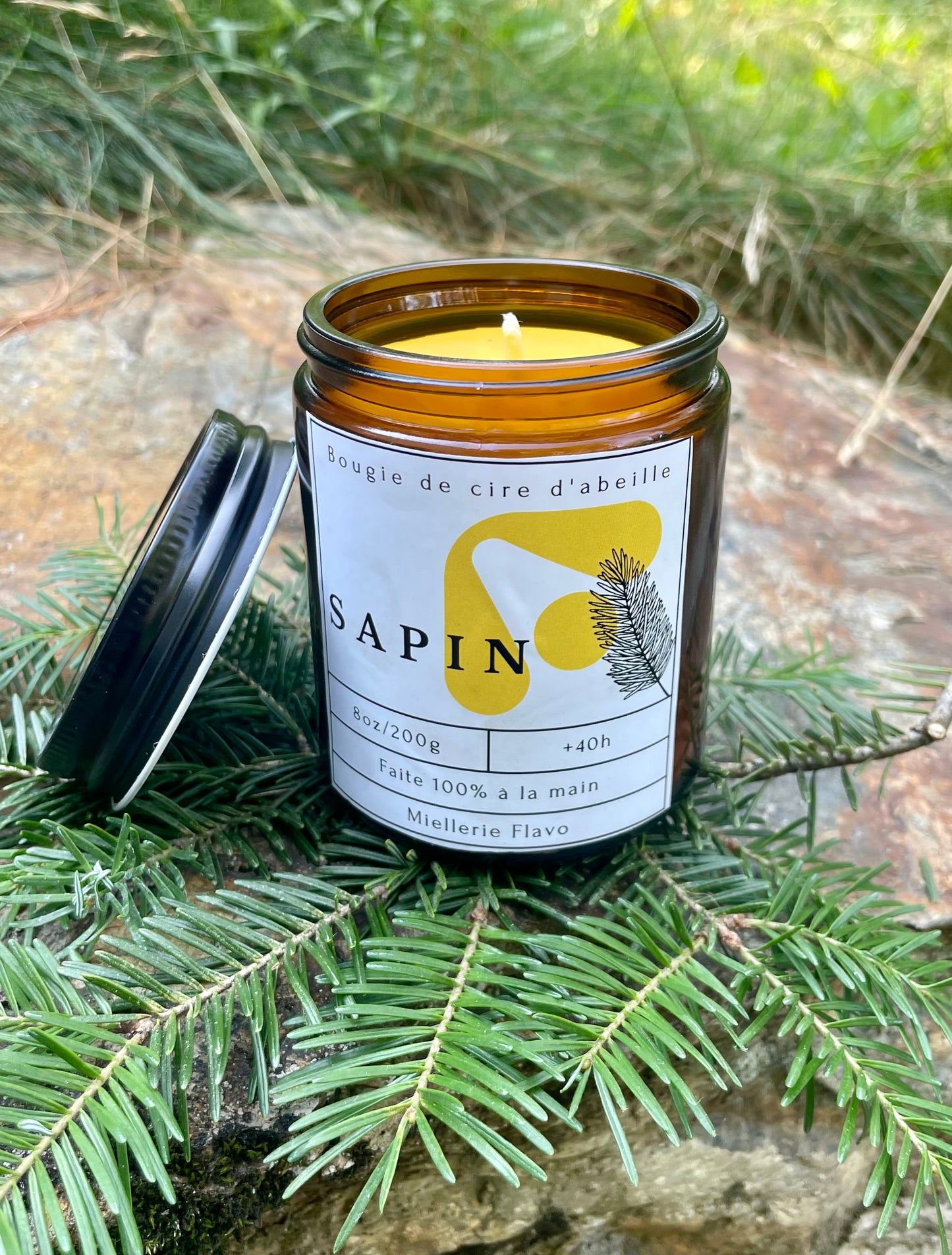 Candle - eco-responsible beeswax
